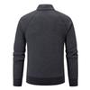 Men's Casual Solid Color Thickened Sweater, New Men's Stand-up Collar Semi-zipper Fitted Knitted Sweater