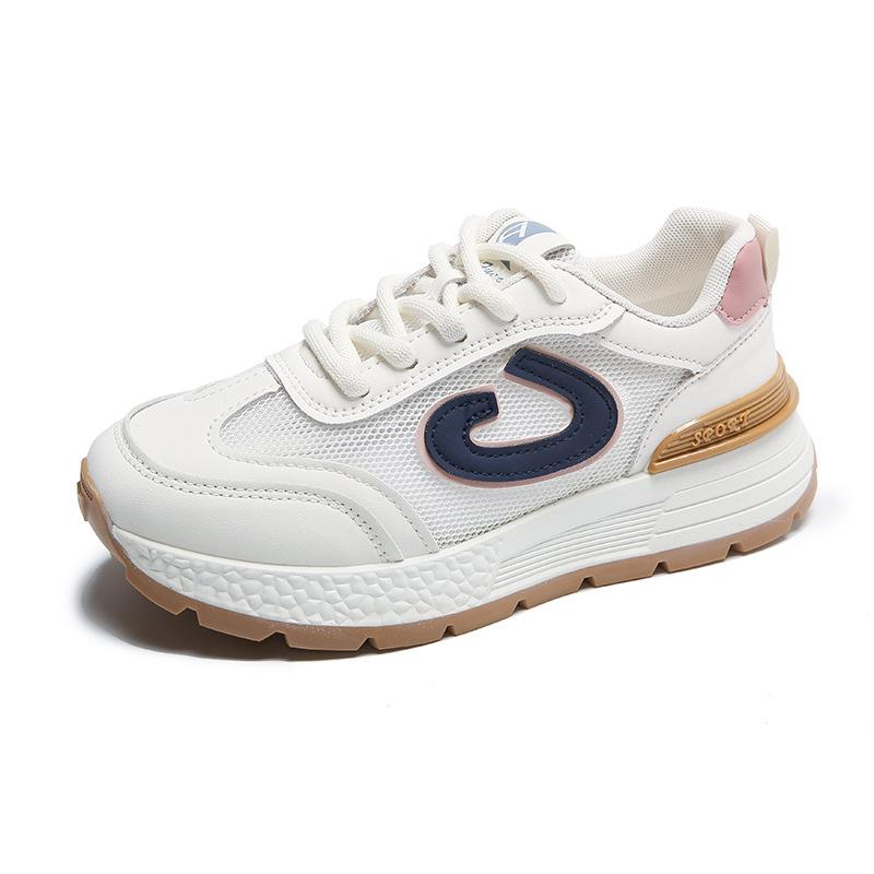 

Mesh breathable dad shoes women s platform sneakers new spring and summer breathable running shoes are good for casual shoes women s 35 синий