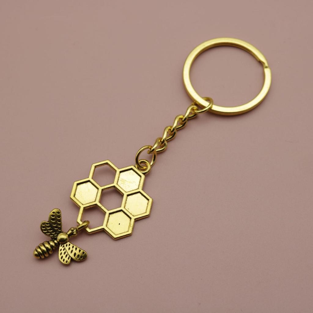 Hot Selling Jewelry, Minimalist Bee Hive Keychain Pendant