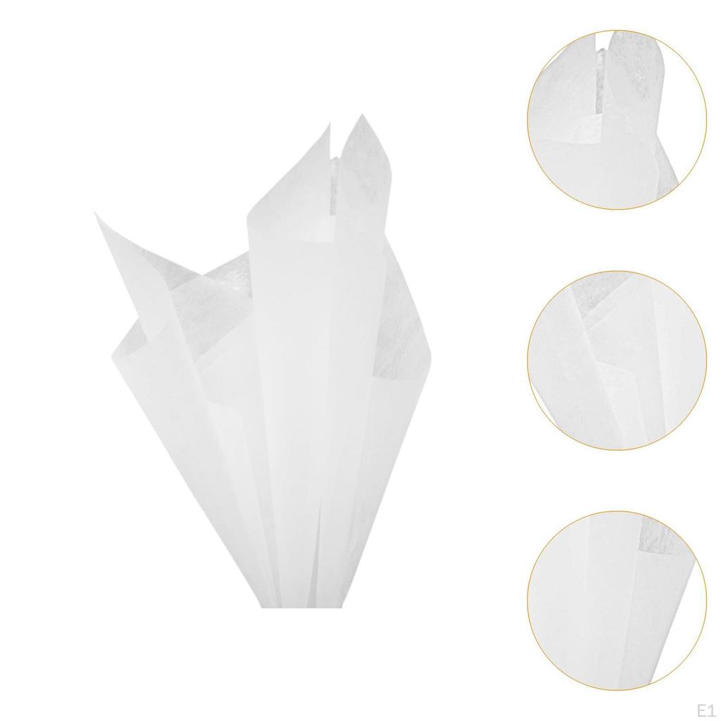 40Pcs Flower Wrapping Paper Sheets DIY Gift Packaging Supplies Novelty Bouquet Decoration for