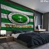 Saudi Football Crest Custom Name Wall Tapestry Aesthetic Wall Hanging Printed Fabric Blanket Decorative Tapestries For Bedroom Living Room Home Decor