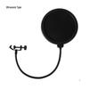 15cm Double Layer Mesh Pop Filter for Studio and Live Mic Boom Arm Stand