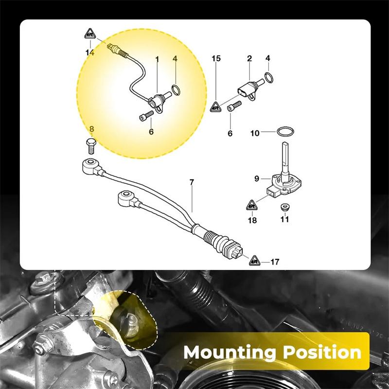 12141438081 Camshaft Position Sensor Car 12147539165 12141435350 For Bmw E46 E39 E60 E61 E65 E66 E83 E53 E85