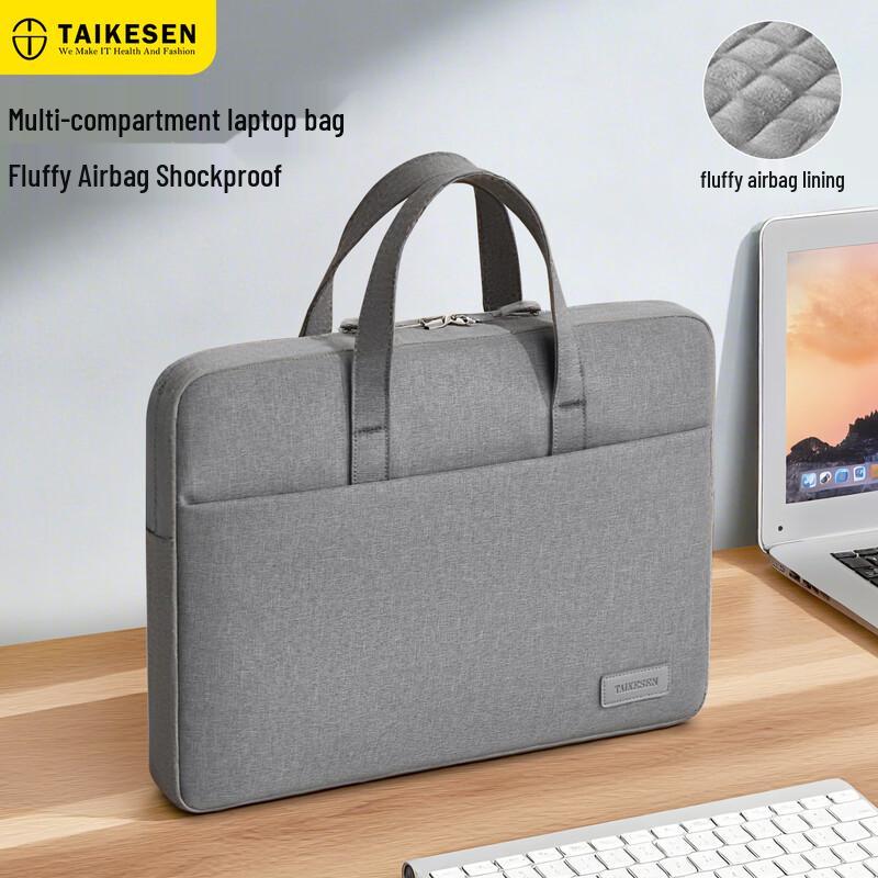Teksen Handheld Laptop Sleeve with Airbag Shock Absorption