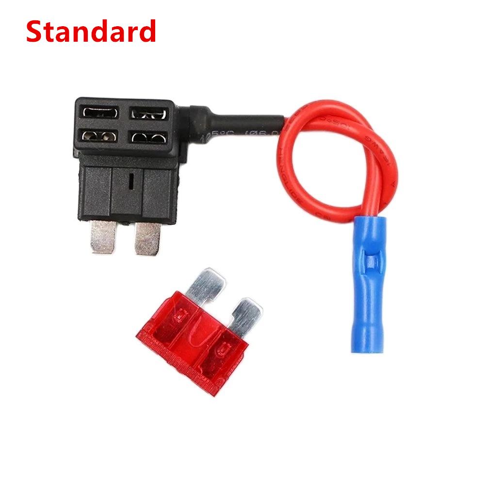 12V Fuse Holder Add-a-circuit TAP Adapter Micro2 Mini Small Standard ATM APM Blade Auto Fuse with Holder with 10A Blade Car Fuse Fuse Holders1