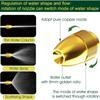 Upgrade Water Hose Nozzle Long Rod Garden Hose Nozzle Heavy Duty metal Brass sprayer 360° Rotaing spray gun for car wash, Plants