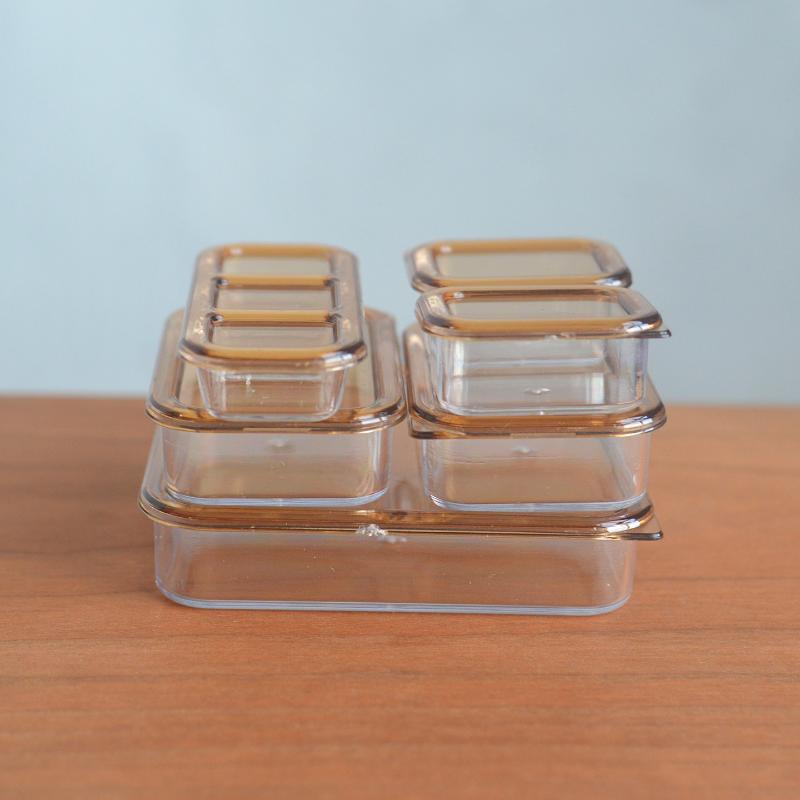 1/6 Dollhouse Mini Kitchen Storage Box Models Set Vegetable Preparation Fresh Keeping Lunch Box Tableware Decor