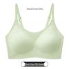 Women's Seamless Sports Bra: Thin Strap, Side Support, Anti-Sag, Fixed Cup, Plus Size, Large Bust, Beautiful Back Design