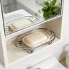 Anti-rust Metal Soap Dish Creative Soap Filter Rack Easy To Clean Soap Drain Plate  Home Decor