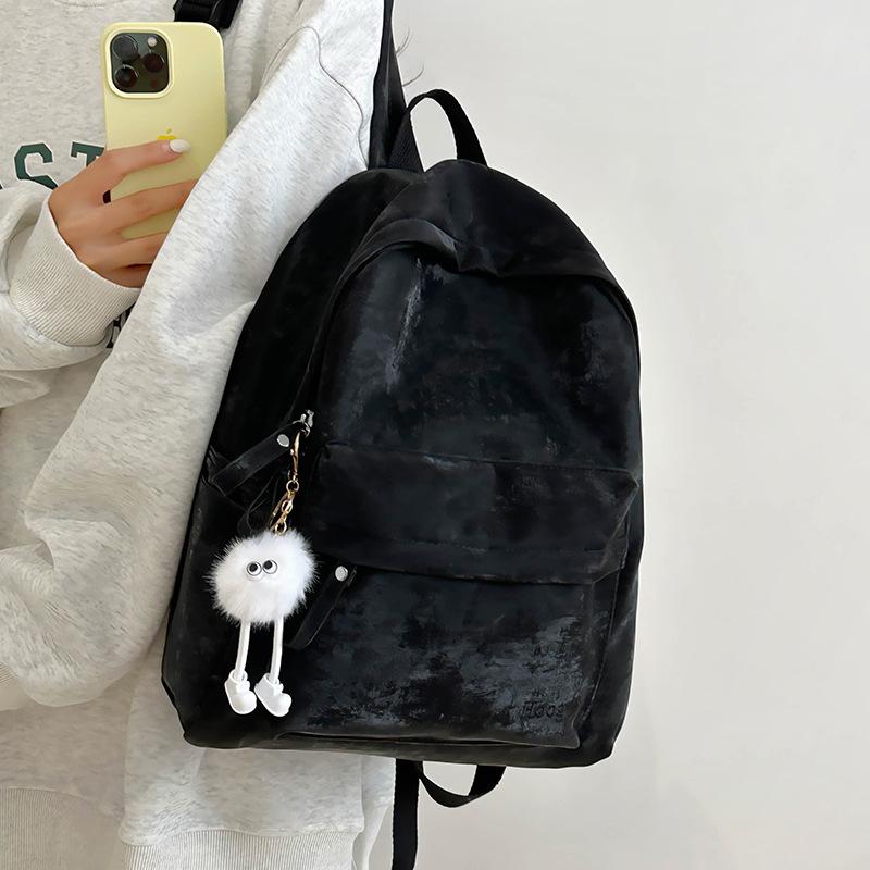 Schoolbag1011 New Trend Versatile Going Out Travel High Value Backpack Women's Fashion Casual Simple Large Capacity School Bag