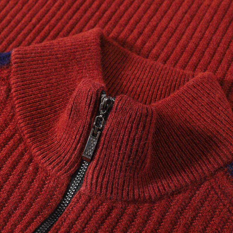 JOW Men's Luxury Merino Wool Half-Zip Sweater