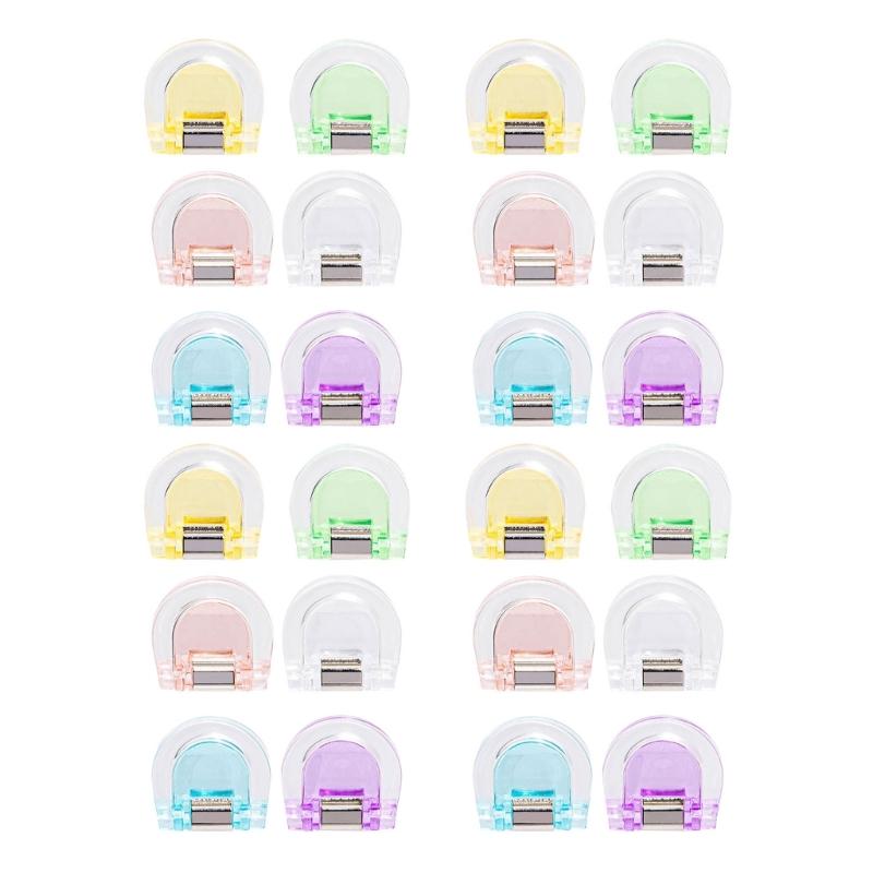 

Set of 24 Plastic Clips Shatterproof Materials School Office Craft Room Organization for School Projects Office Tasks 1