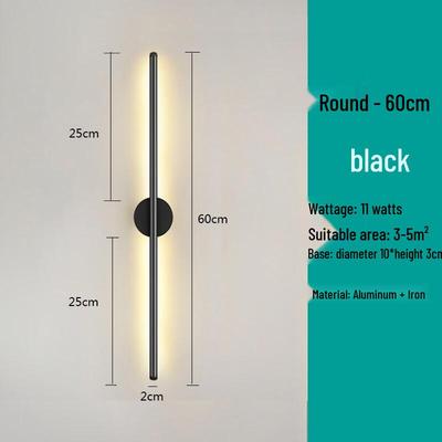 Minimalistische LED-Streifen-Wandleuchte