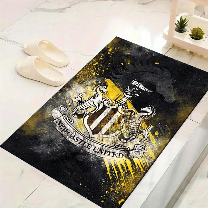 Tappeto Newcastle United per Soggiorno Camera da Letto Casa Decorazione Divano, Tappetino Antiscivolo per Giochi Bambini