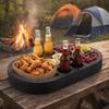 Multi-Hole Swimming Pool Floating Tray Multi-Function Floating Drink Rack  Resort