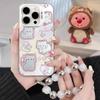 Silver Gradient Cat Phone Case for Apple 11-16 Series, Anime Design, Anti-fall Protection