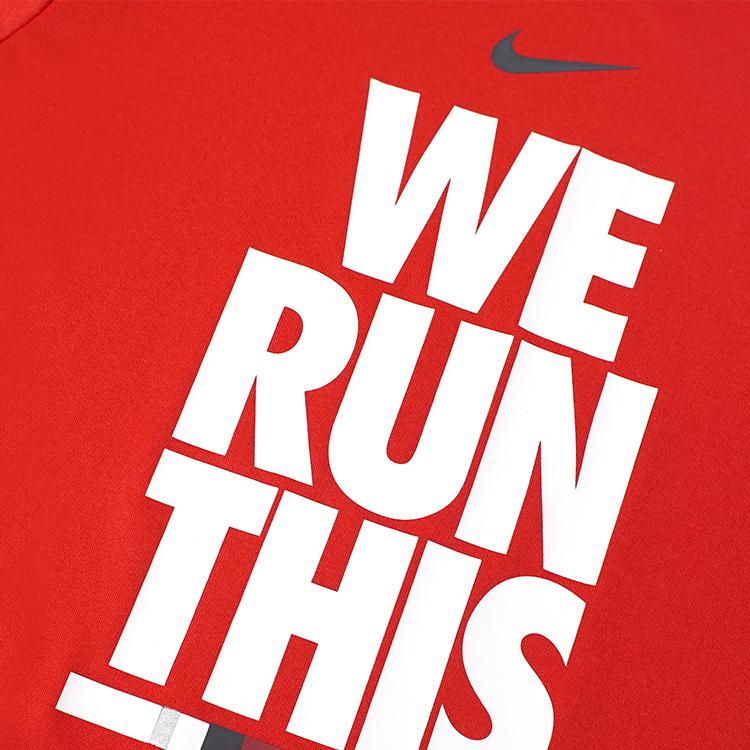 Nike X MLB Collaboration T-Shirt SS23 Letter Logo Print Crew Neck Short Sleeve American Vintage Kids Tops Red 3Z3B7SAG4-LAA