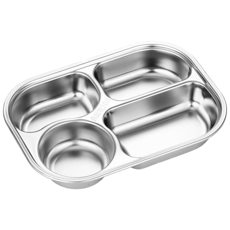 Stainless Steel Divided Lunch Tray