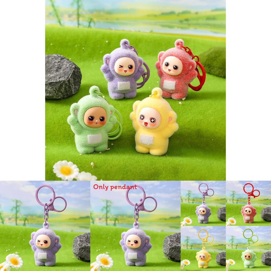 Teletubbies Tinky Winky Dipsy Cartoon Character Pile Coating Pendant For Birthday And Party Gifts