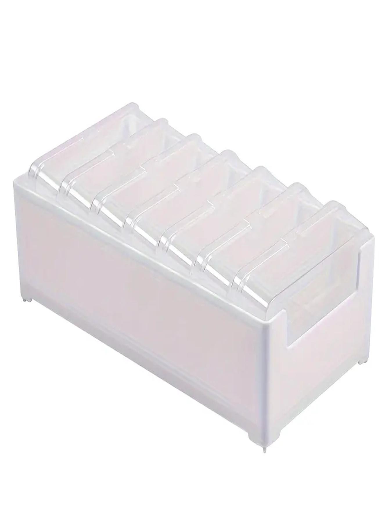 

1 Набор Прочный ПП Коробка для организации кабелей - 7 Маленьких и 1 Большой Размер Прозрачные Настольные Органайзеры для Зарядных устройств, Кабелей для передачи данных и Мобильных телефонов M белый