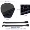 Moto 3D Honeycomb Shock Absorbing Motorcycle Seat Cushion Cools Good Decompression and Shock Absorbs Suitable for Any Motorcycle
