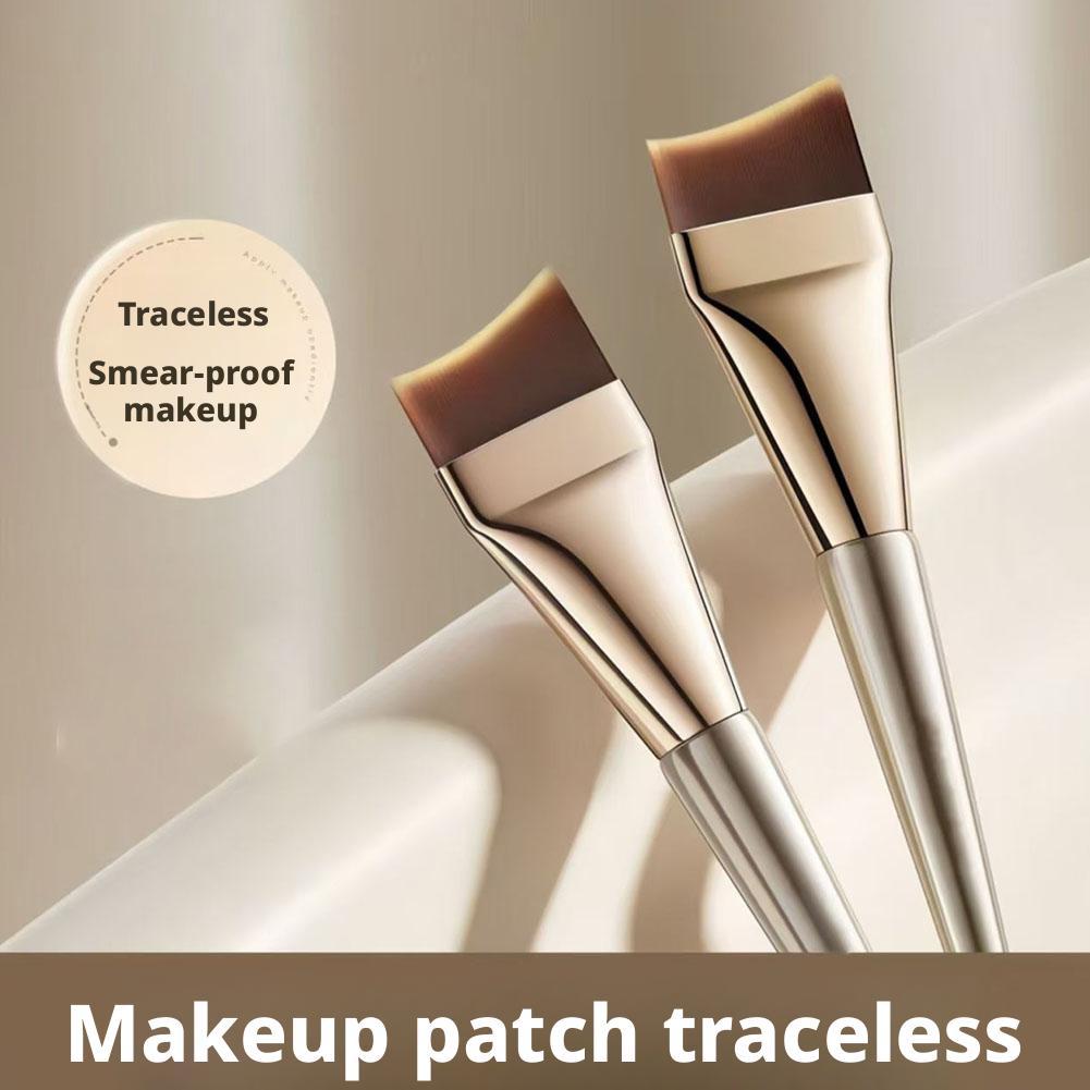 Foundation Brush No Powder Flat Head Makeup Brush Mask Brush Seamless Brush Concealer Ultra-thi R2K2