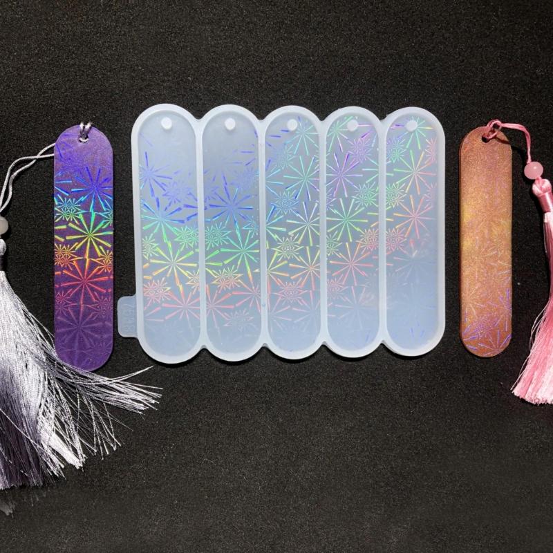 Marcadores Moldes de Resina Irregulares Holográficos Moldes de Resina Molde de Silicone para Marcadores para Artesanato DIY Moldes para Fazer Joias
