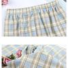 Vintage Plaid Women Pants High Waist Wide Leg Straight Pant Loose Casual Female Trousers Wide Leg Pant Fashion Streetwear
