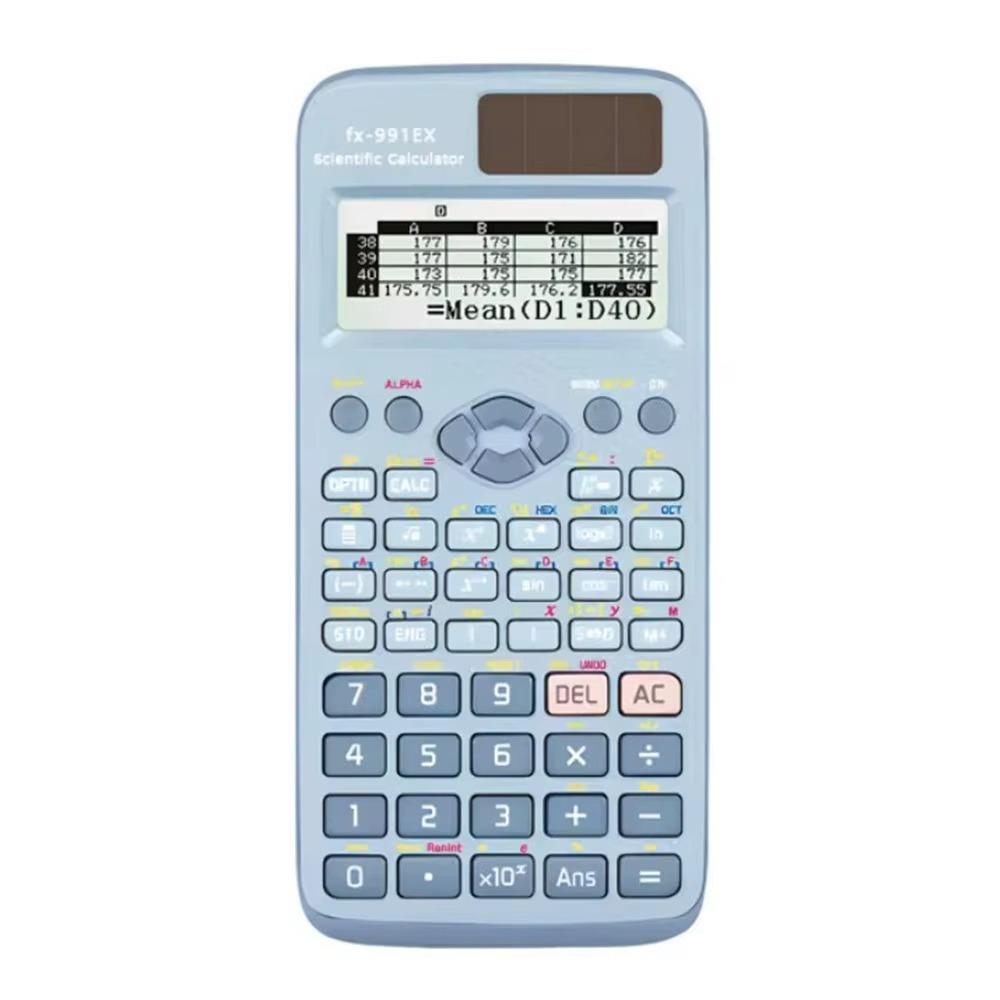 Battery Power Scientific Calculator 552 Functions Advanced Features FX-991EX Calculator Multifunctional Pink/blue/black