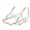 Portable Plastic Laptop Stand - Ergonomic Angle Adjustment, Lightweight Durable Design Workspace Organization Home Office Use