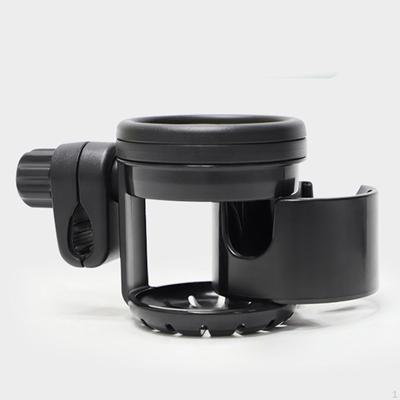 Universal Cup Holder with 360° Rotation - Securely Holds Dual Cups, Fits Various Sizes