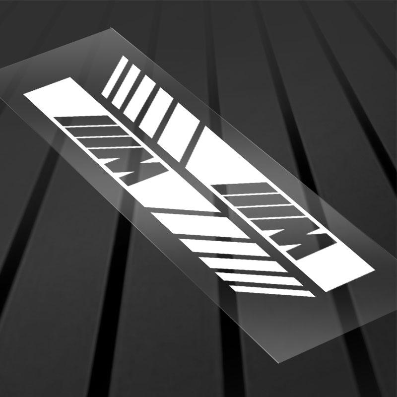 2Pcs Car Stripe Stickers Rearview Mirror Reflective Vinyl Decals Decoration For BMW M E34 E36 E60 E90 E46 E39 E70 F10 F20 F30 X5 X6 X1 M3 M5 M6 E71