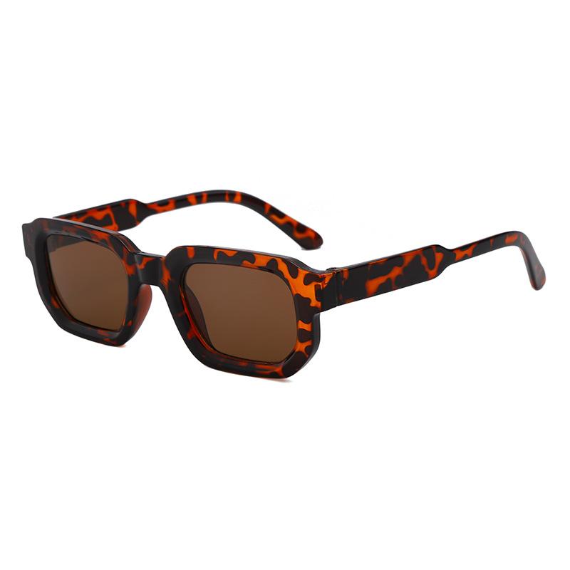 Nuevas Gafas de Sol Rectangulares Mujer Hombre Marca Lujosa Diseñador Casual Gafas de Sol Femenino Masculino Plástico Personalidad Gafas de Exterior