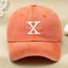 Letter Printed Hat New Style Baseball Cap for Men and Women European and American Washed Old Soft Top Retro All-match Peaked Cap