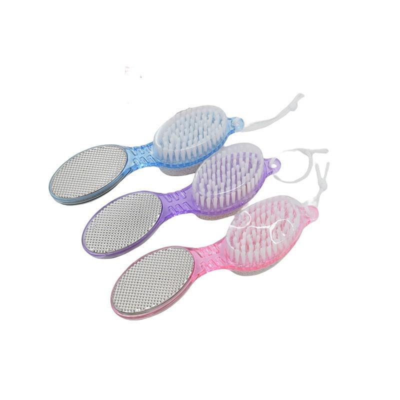 Pumice Foot Scrubber: 4-in-1 Multicolor Foot Brush & Cleaner