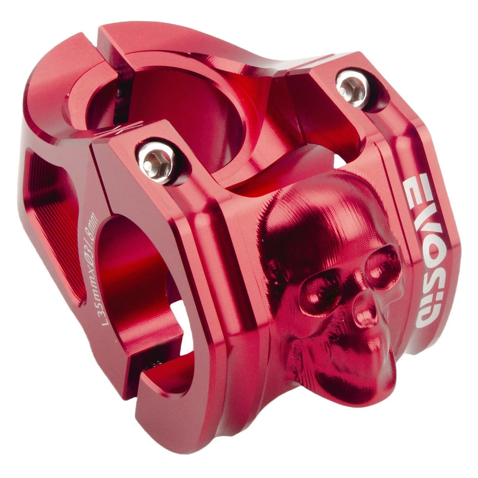 

Велосипедный короткий вынос руля из алюминиевого сплава CNC Высокопрочный Голова дракона Череп Ручка EVOSID Горный вынос руля red