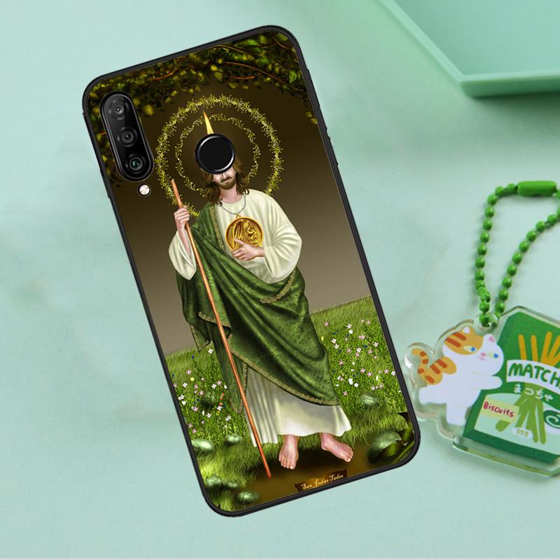 San Judas For Huawei Nova 12i 12s 7i 8i 11i 9 10 SE Y90 Y60 Y70 Y72 Y61 Y91 P30 P40 Lite P60 Pro Case