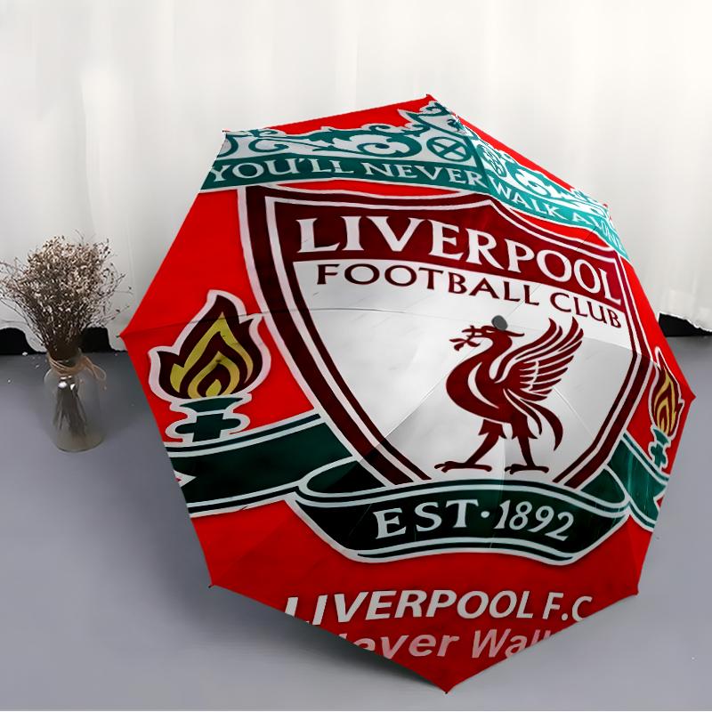 1pc L-Liverpool Umbrella, Sun Protection, And UV Shielding. It Has Eight Sturdy Ribs for Outdoor Use And Perfect As a Holiday Gift
