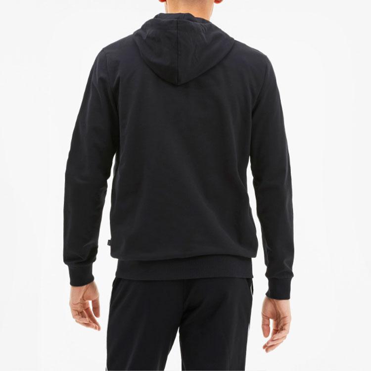 Puma Casual Sport Logo Hoodie With Print Long Sleeve Sweater Jacket Men Tops Black 585062-01