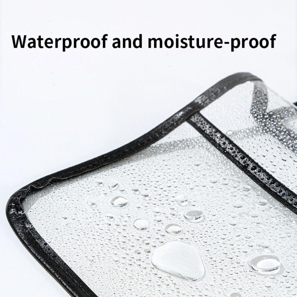 Touchscreen Phone Pocket Hanging Clothes Bag Transparent Garment Bag Shower Essentials