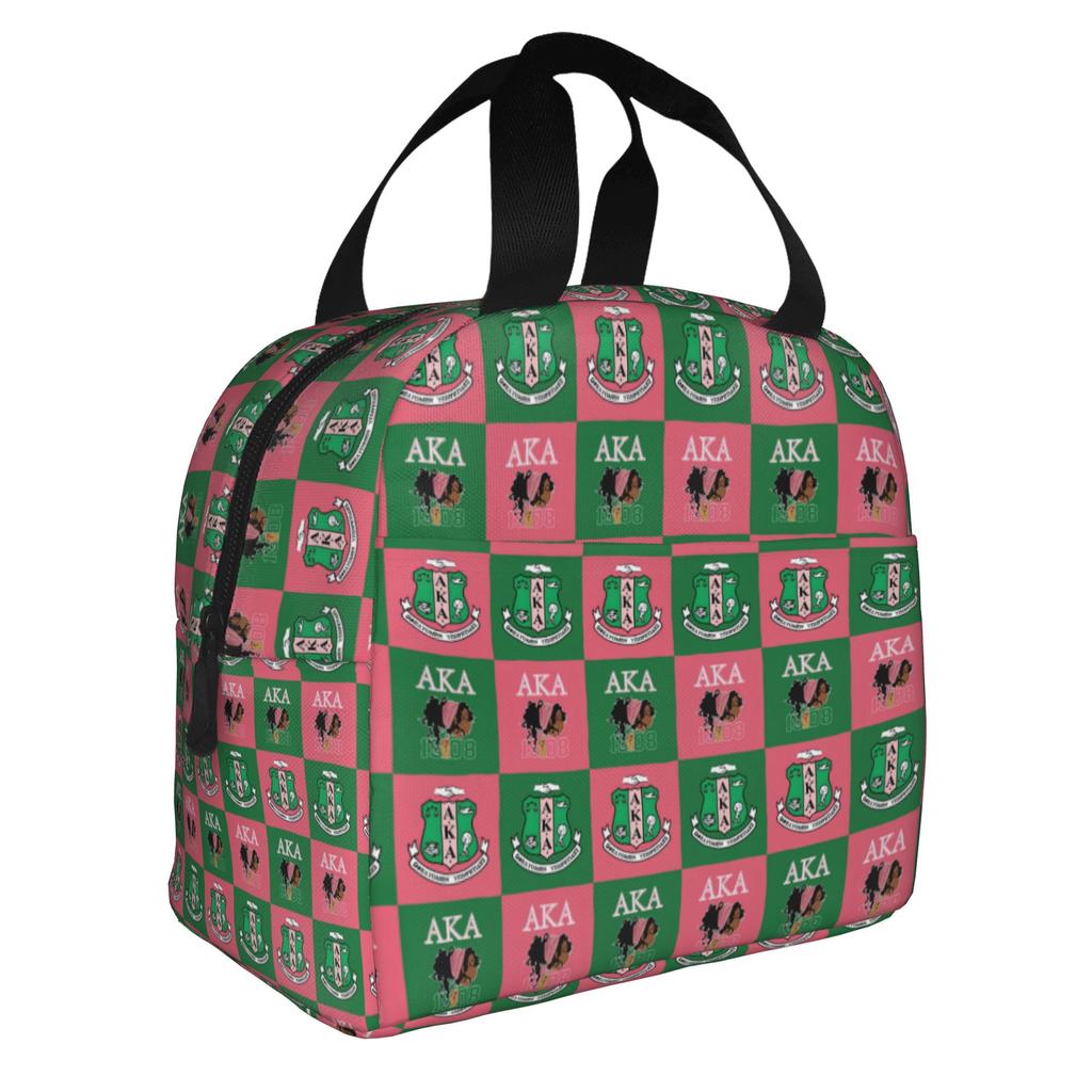 AKA The First Historically African Sorority Thermal Insulated Lunch Bag Lunch Container for Outdoor Picnic Storage Food Box