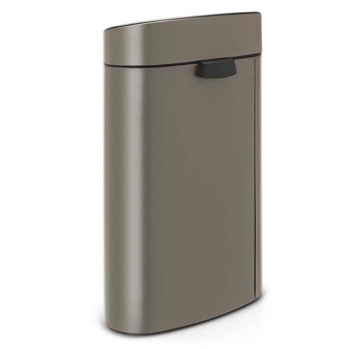 BRABANTIA Poubelle Touch Bin - 40L - Platinum