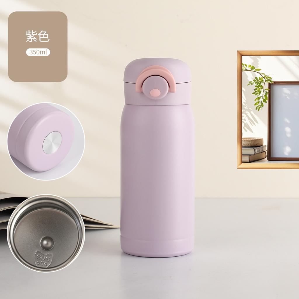 Water bottle advertising cup logo lettering small thermos cup opening activities gift set to send customers