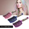 Curved Boar Bristle Hair Brush Massage Comb Detangling Hairbrush for Women