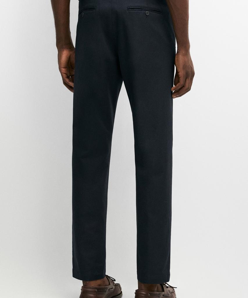 Masimodutti Cotton Blend Slim Fit Pants