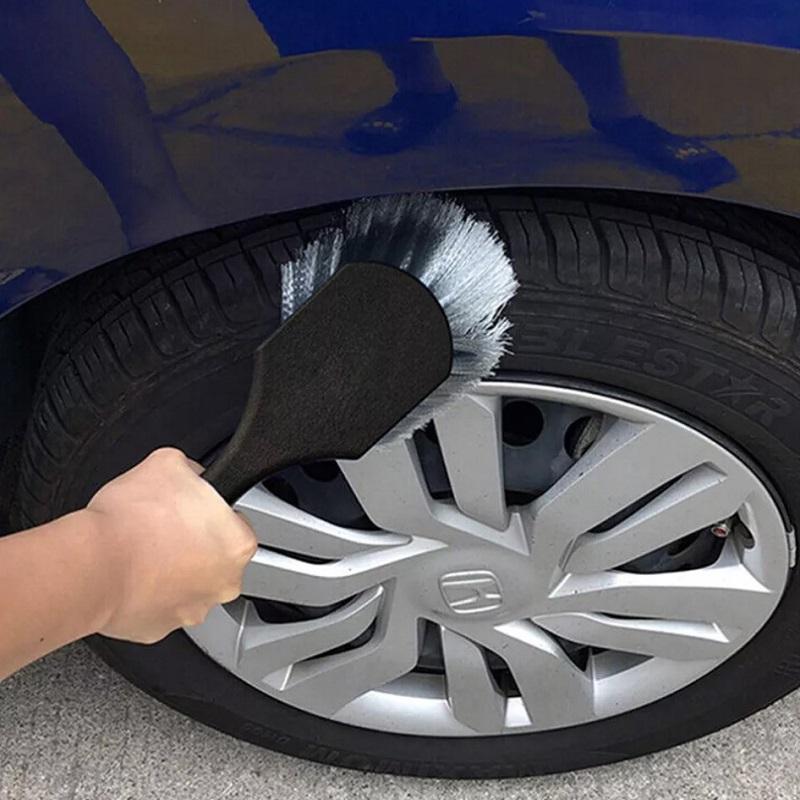1Pc Car Wheel Tire Rim Scrub Brush New Auto Detailing Brush Washing Cleaning