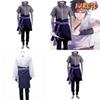 Naruto Uchiha Sasuke Deluxe Cosplay Kostüm mit Reißverschluss für Halloween Rollenspiel