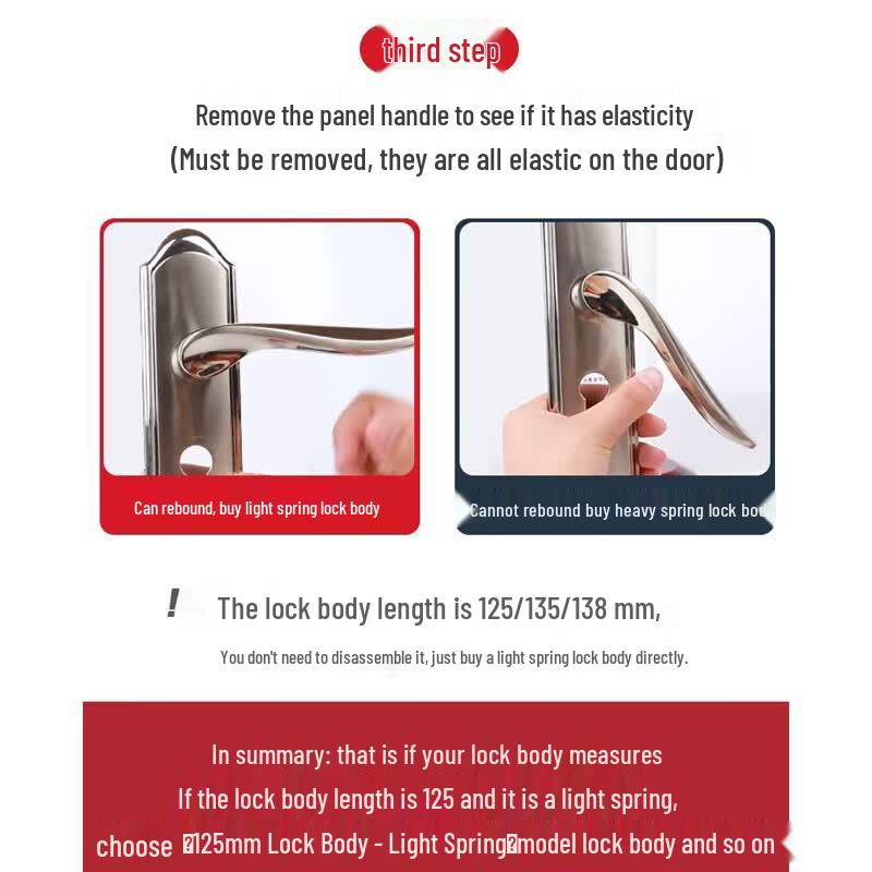 Deweshi Universal Indoor Door Lock Body and Latch