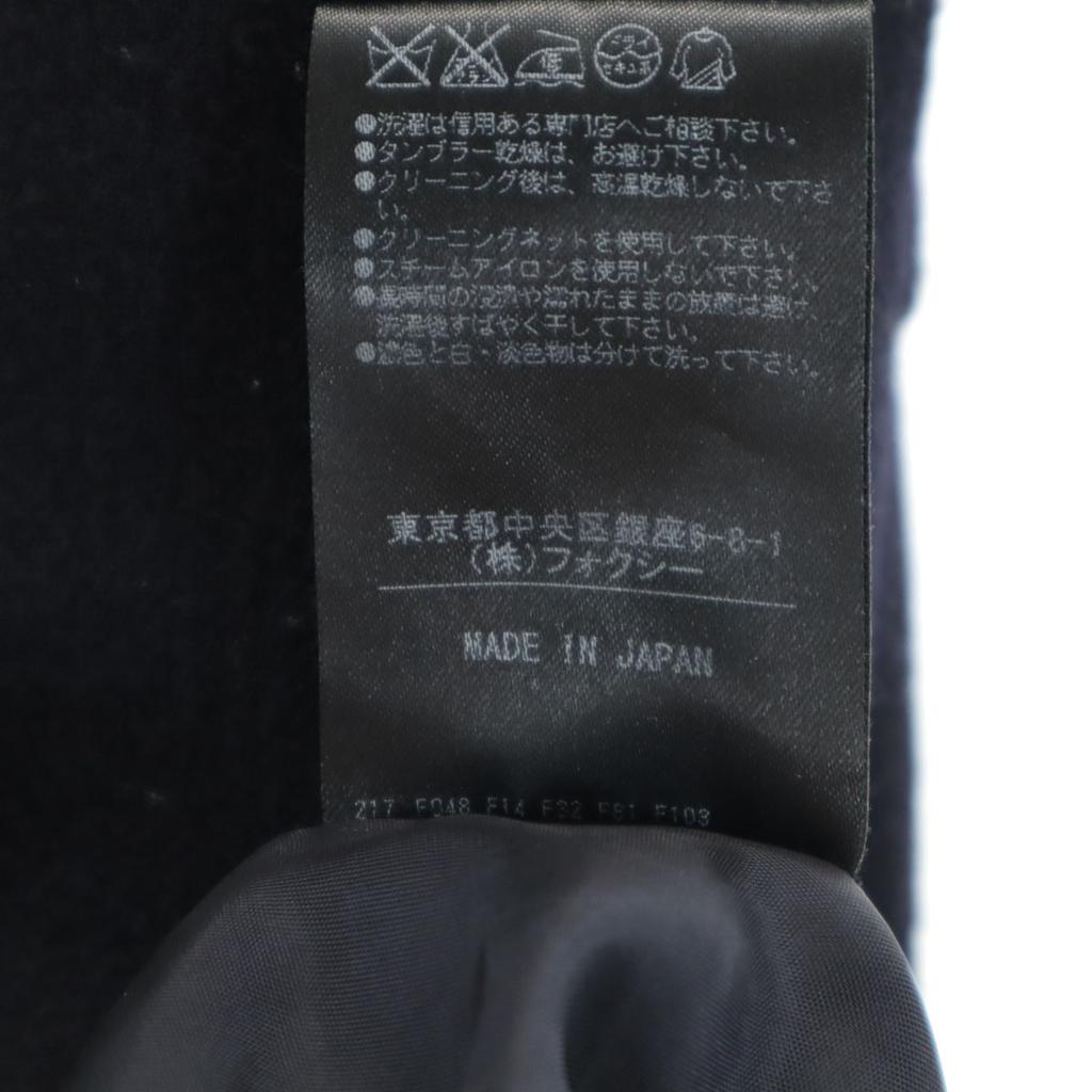 FOXEY made in Japan No sleeve Knee-length dress 40 Navy Women Used