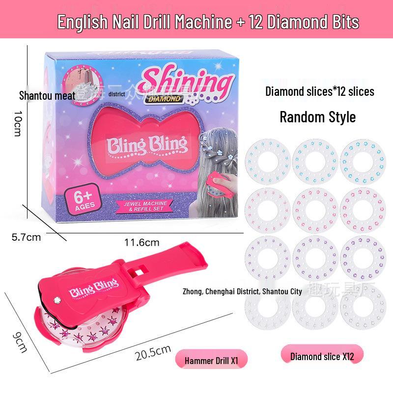 Creative Kids' Nail and Hair Stylist Drill Toy Set